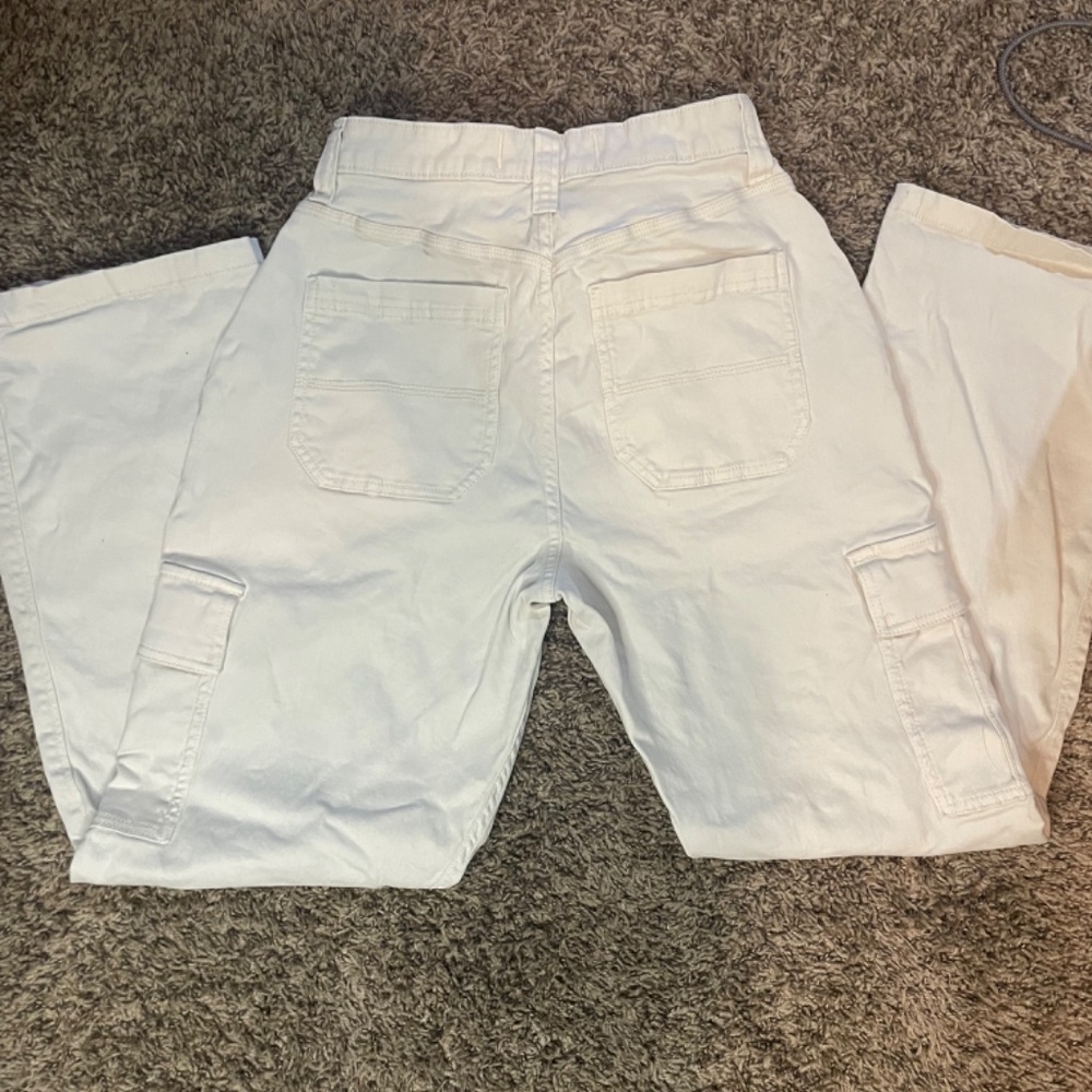 Hollister Khaki high rise utility cargo dad pants - Picture 2 of 2